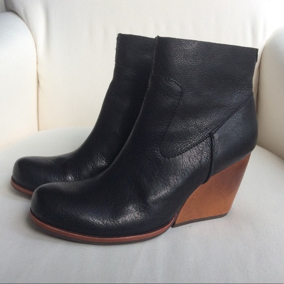 kork ease michelle wedge boots